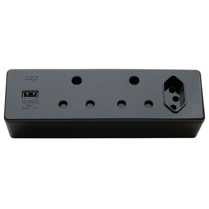 Power Hub with USB A – Vertical Desk Mounting