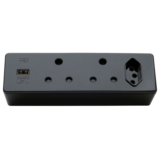 Power Hub with USB A – Vertical Desk Mounting