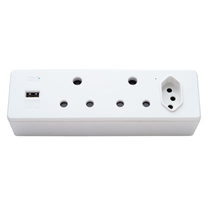 Power Hub with USB A – Vertical Desk Mounting
