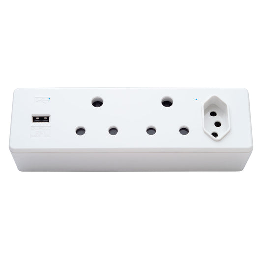 Power Hub with USB A – Vertical Desk Mounting